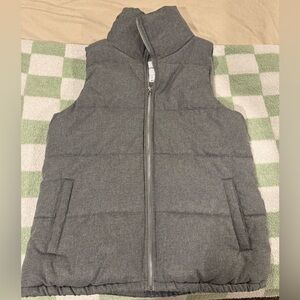 Old Navy Charcoal Puffer Vest
